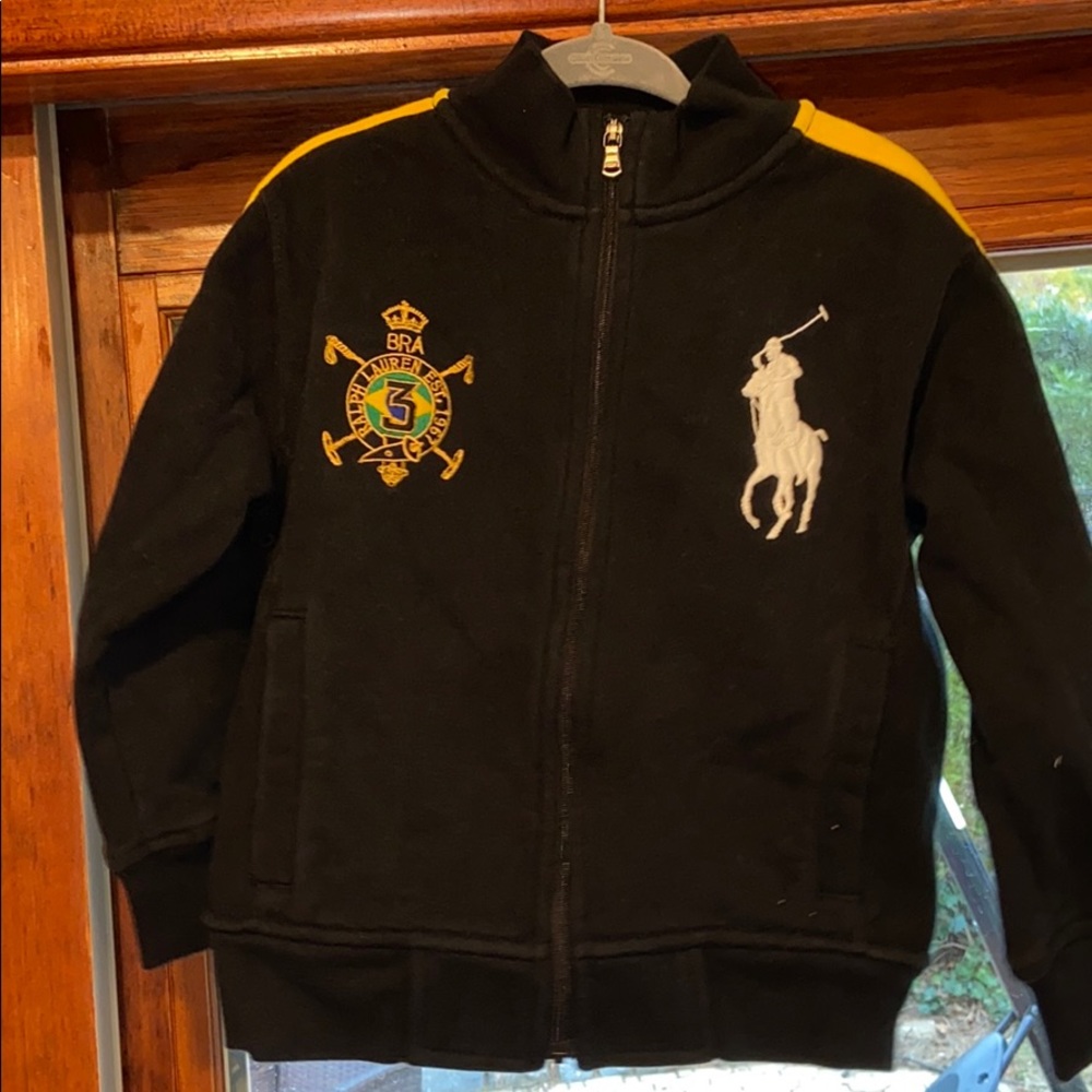 Gently worn polo Ralph Lauren boys zips up size 4t